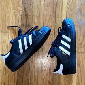 Adidas Superstar triple striped shoes